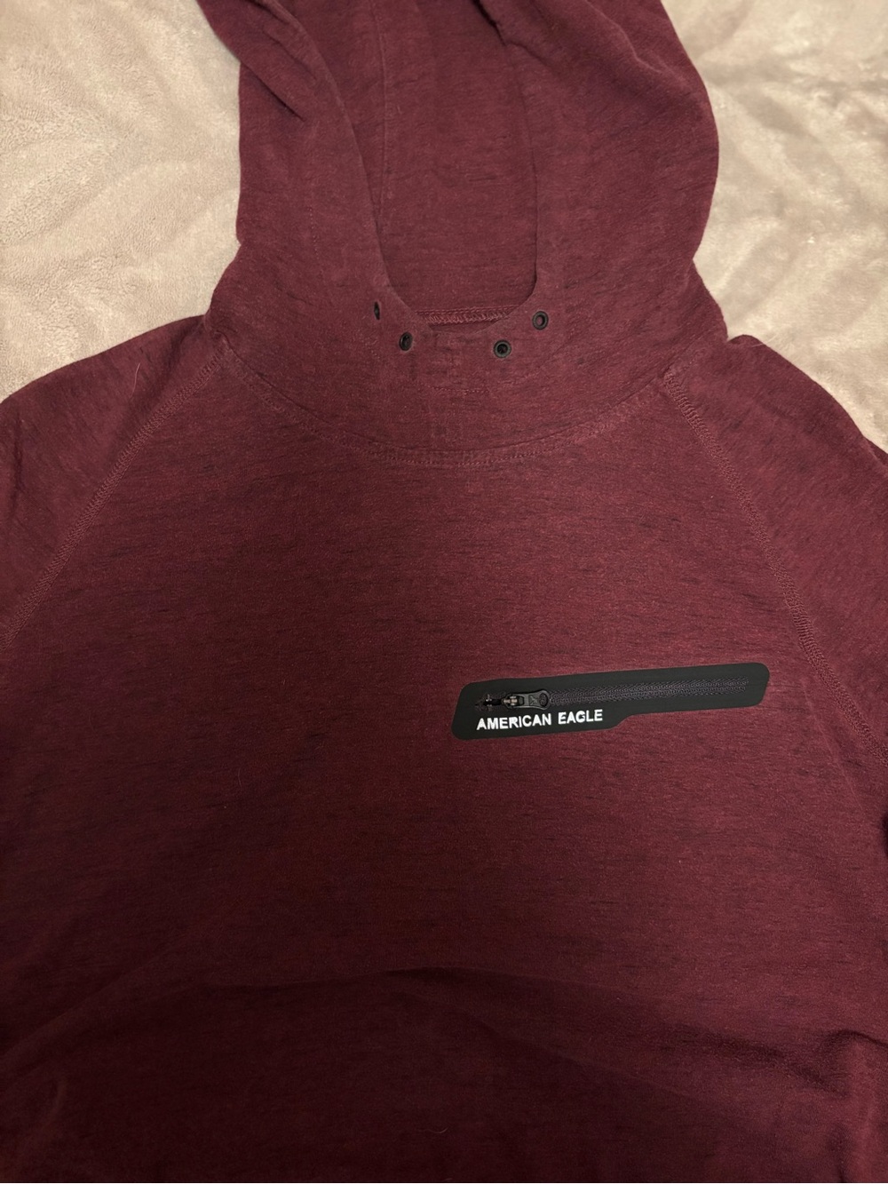 American Eagle Outfitters Men's Maroon Hoodie